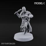 Rifle Bearing Steampunk Templar C Miniature for Dungeons and Dragons, Pathfinder or other TTRPGs