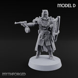 Rifle Bearing Steampunk Templar D Miniature for Dungeons and Dragons, Pathfinder or other TTRPGs