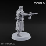 Rifle Bearing Steampunk Templar D Miniature for Dungeons and Dragons, Pathfinder or other TTRPGs