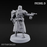 Rifle Bearing Steampunk Templar D Miniature for Dungeons and Dragons, Pathfinder or other TTRPGs