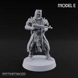 Rifle Bearing Steampunk Templar E Miniature for Dungeons and Dragons, Pathfinder or other TTRPGs