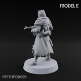 Rifle Bearing Steampunk Templar E Miniature for Dungeons and Dragons, Pathfinder or other TTRPGs