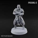 Rifle Bearing Steampunk Templar E Miniature for Dungeons and Dragons, Pathfinder or other TTRPGs
