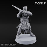 Rifle Bearing Steampunk Templar F Miniature for Dungeons and Dragons, Pathfinder or other TTRPGs