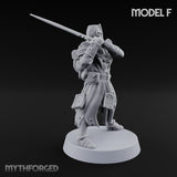 Rifle Bearing Steampunk Templar F Miniature for Dungeons and Dragons, Pathfinder or other TTRPGs