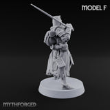Rifle Bearing Steampunk Templar F Miniature for Dungeons and Dragons, Pathfinder or other TTRPGs