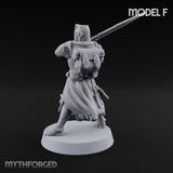 Rifle Bearing Steampunk Templar F Miniature for Dungeons and Dragons, Pathfinder or other TTRPGs