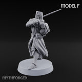 Rifle Bearing Steampunk Templar F Miniature for Dungeons and Dragons, Pathfinder or other TTRPGs