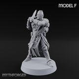 Rifle Bearing Steampunk Templar F Miniature for Dungeons and Dragons, Pathfinder or other TTRPGs
