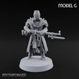 Rifle Bearing Steampunk Templar G Miniature for Dungeons and Dragons, Pathfinder or other TTRPGs
