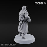Rifle Bearing Steampunk Templar G Miniature for Dungeons and Dragons, Pathfinder or other TTRPGs