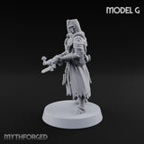 Rifle Bearing Steampunk Templar G Miniature for Dungeons and Dragons, Pathfinder or other TTRPGs