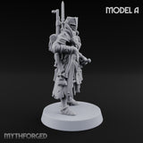 Rifle Bearing Steampunk Templars Miniature for Dungeons and Dragons, Pathfinder or other TTRPGs