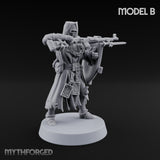 Rifle Bearing Steampunk Templars Miniature for Dungeons and Dragons, Pathfinder or other TTRPGs