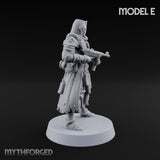 Rifle Bearing Steampunk Templars Miniature for Dungeons and Dragons, Pathfinder or other TTRPGs