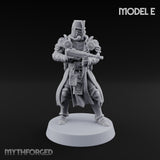 Rifle Bearing Steampunk Templars Miniature for Dungeons and Dragons, Pathfinder or other TTRPGs