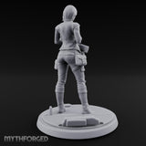 Rifle Cradling Human Survivor Miniature for Dungeons and Dragons, Pathfinder or other TTRPGs