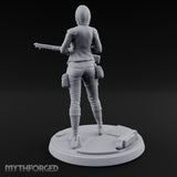 Rifle Cradling Human Survivor Miniature for Dungeons and Dragons, Pathfinder or other TTRPGs