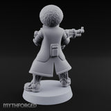 Rifle Levelling Clown Villain Miniature for Dungeons and Dragons, Pathfinder or other TTRPGs