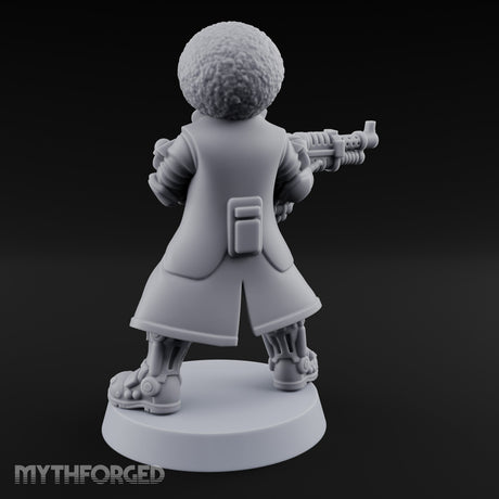 Rifle Levelling Clown Villain Miniature for Dungeons and Dragons, Pathfinder or other TTRPGs