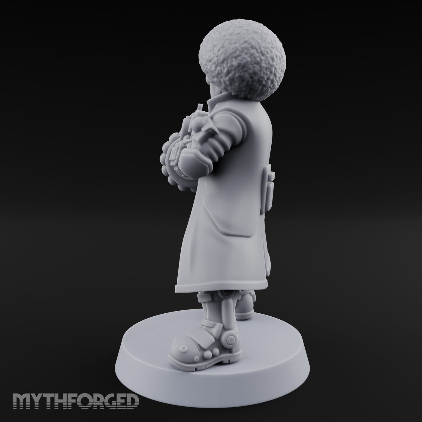 Rifle Levelling Clown Villain Miniature for Dungeons and Dragons, Pathfinder or other TTRPGs