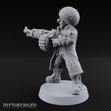 Rifle Levelling Clown Villain Miniature for Dungeons and Dragons, Pathfinder or other TTRPGs