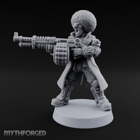 Rifle Levelling Clown Villain Miniature for Dungeons and Dragons, Pathfinder or other TTRPGs