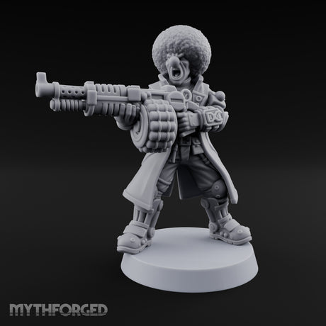 Rifle Levelling Clown Villain Miniature for Dungeons and Dragons, Pathfinder or other TTRPGs