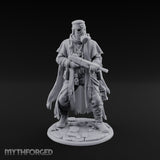Rifle Levelling Human Resistance Fighter Miniature for Dungeons and Dragons, Pathfinder or other TTRPGs