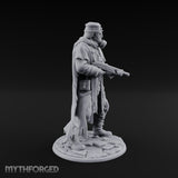 Rifle Levelling Human Resistance Fighter Miniature for Dungeons and Dragons, Pathfinder or other TTRPGs