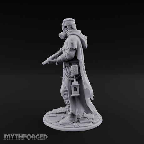 Rifle Levelling Human Resistance Fighter Miniature for Dungeons and Dragons, Pathfinder or other TTRPGs