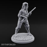 Rifle Levelling Hybrid Hunter Miniature for Dungeons and Dragons, Pathfinder or other TTRPGs