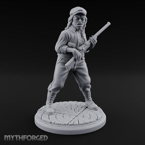 Rifle Levelling Hybrid Hunter Miniature for Dungeons and Dragons, Pathfinder or other TTRPGs