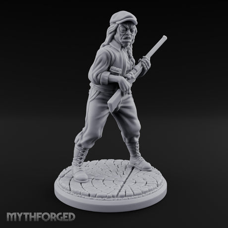 Rifle Levelling Hybrid Hunter Miniature for Dungeons and Dragons, Pathfinder or other TTRPGs