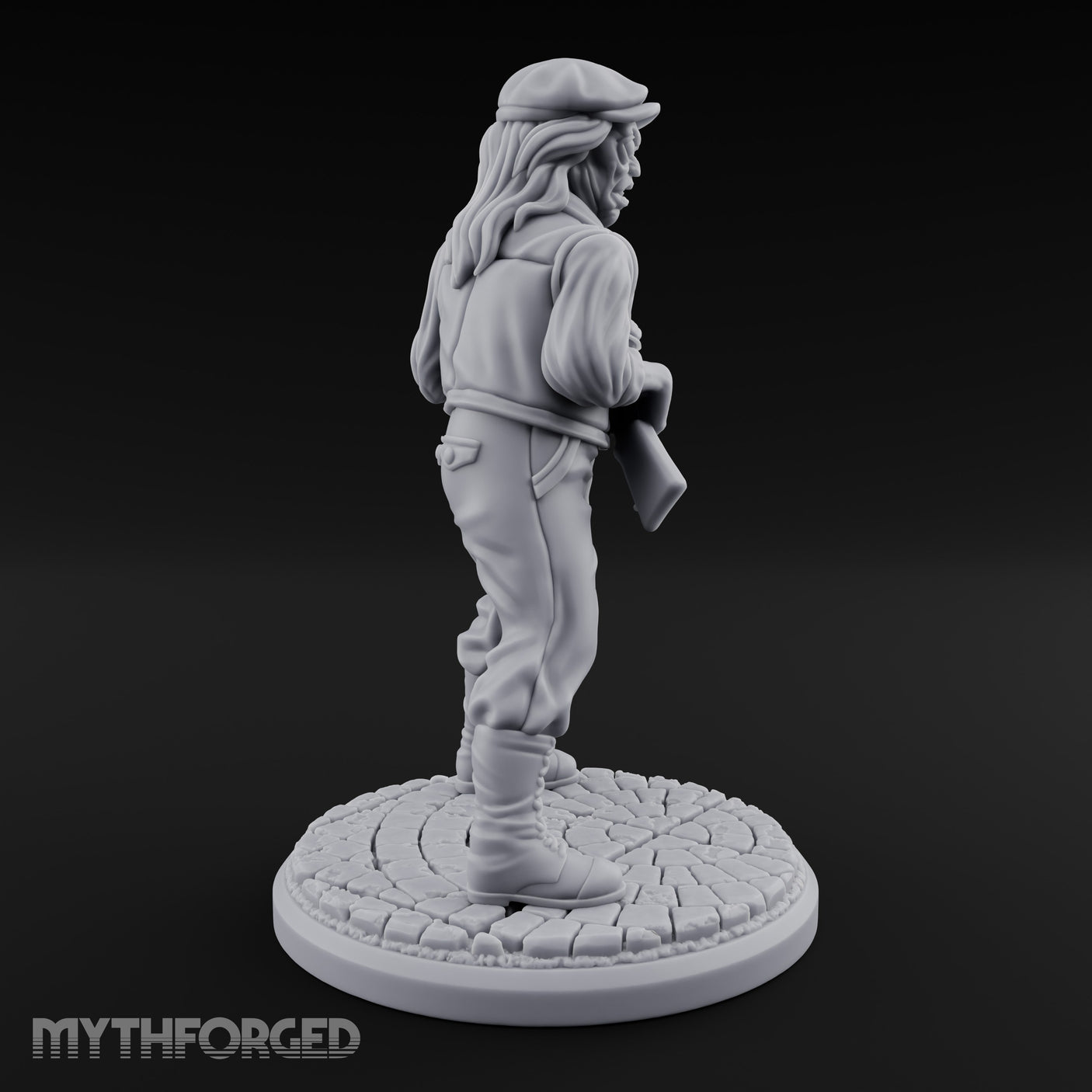 Rifle Levelling Hybrid Hunter Miniature for Dungeons and Dragons, Pathfinder or other TTRPGs