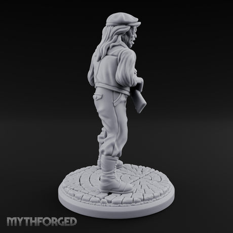 Rifle Levelling Hybrid Hunter Miniature for Dungeons and Dragons, Pathfinder or other TTRPGs