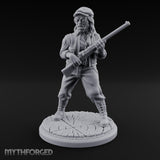 Rifle Levelling Hybrid Hunter Miniature for Dungeons and Dragons, Pathfinder or other TTRPGs