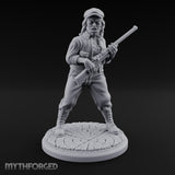 Rifle Levelling Hybrid Hunter Miniature for Dungeons and Dragons, Pathfinder or other TTRPGs
