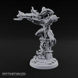 Rifle Levelling Ruin Perching Simian Sniper Miniature for Dungeons and Dragons, Pathfinder or other TTRPGs