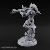 Rifle Levelling Ruin Perching Simian Sniper Miniature for Dungeons and Dragons, Pathfinder or other TTRPGs