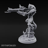 Rifle Levelling Ruin Perching Simian Sniper Miniature for Dungeons and Dragons, Pathfinder or other TTRPGs