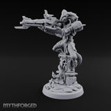 Rifle Levelling Ruin Perching Simian Sniper Miniature for Dungeons and Dragons, Pathfinder or other TTRPGs