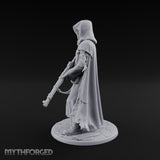 Rifle Lowering Human Cultist Miniature for Dungeons and Dragons, Pathfinder or other TTRPGs
