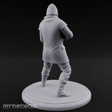 Rifle Stalking Human Resistance Fighter Miniature for Dungeons and Dragons, Pathfinder or other TTRPGs