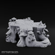 Ring-Grained Fungus-Smothered Forest Stump Miniature for Dungeons and Dragons, Pathfinder or other TTRPGs