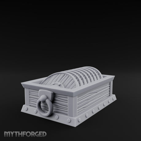 Ring-Handled Rivet-Footed Rope Storage Crate gallery 1