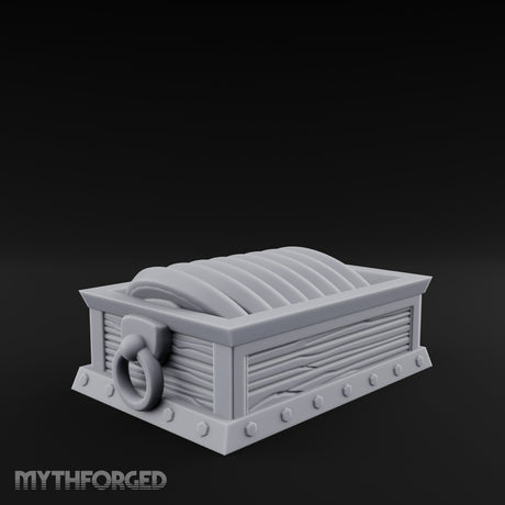 Ring-Handled Rivet-Footed Rope Storage Crate gallery 5