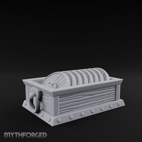 Ring-Handled Rivet-Footed Rope Storage Crate gallery 9