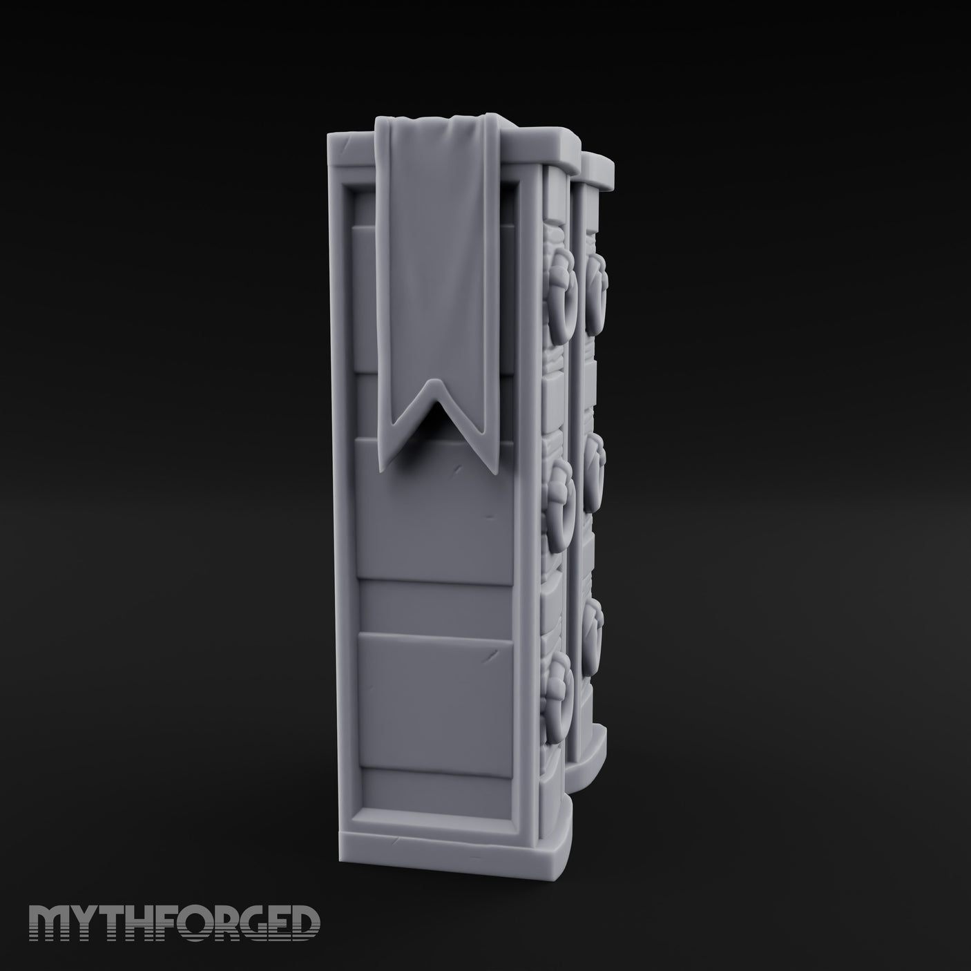 Ring-Handled Six-Drawer Noble Dresser Miniature for Dungeons and Dragons, Pathfinder or other TTRPGs
