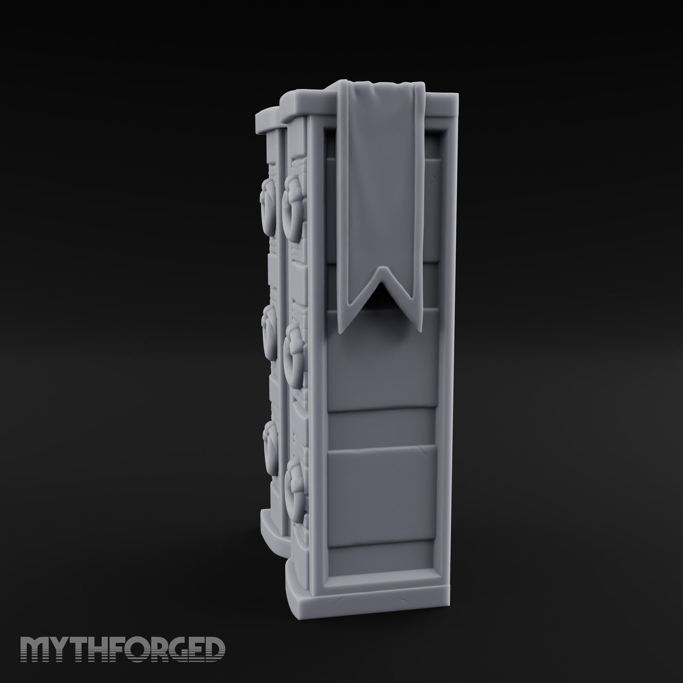 Ring-Handled Six-Drawer Noble Dresser Miniature for Dungeons and Dragons, Pathfinder or other TTRPGs